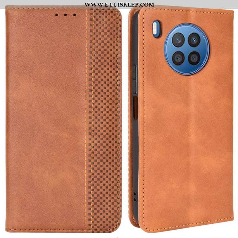 Etui Na Telefon do Honor 50 Lite Etui Folio Stylizowany Efekt Skóry W Stylu Vintage